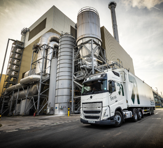 LGV driver at biomass facility