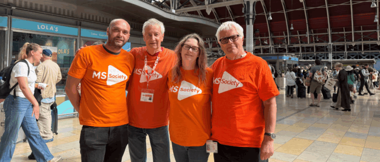 MS collection at Paddington Station Seras team