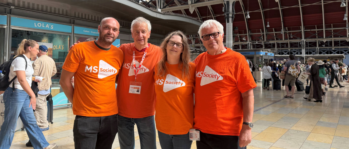 MS collection at Paddington Station Seras team
